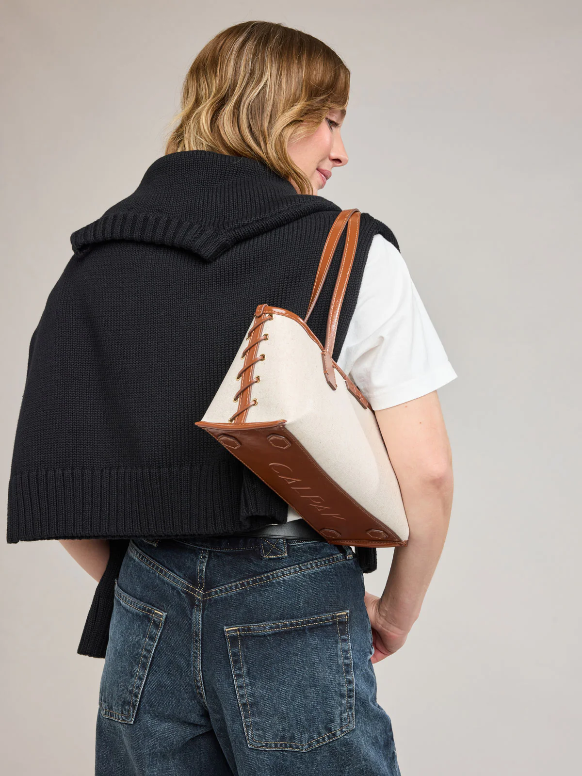 Colette Canvas Shoulder Tote - Image 3