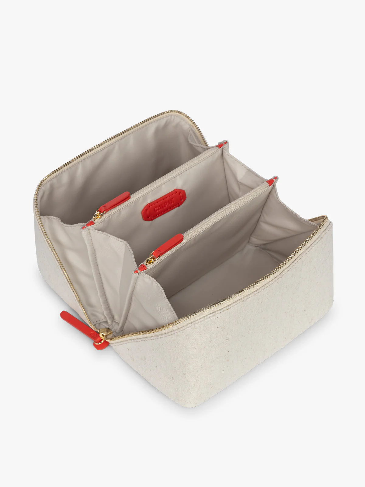 Colette Lay-Flat Canvas Toiletry Bag - Image 4